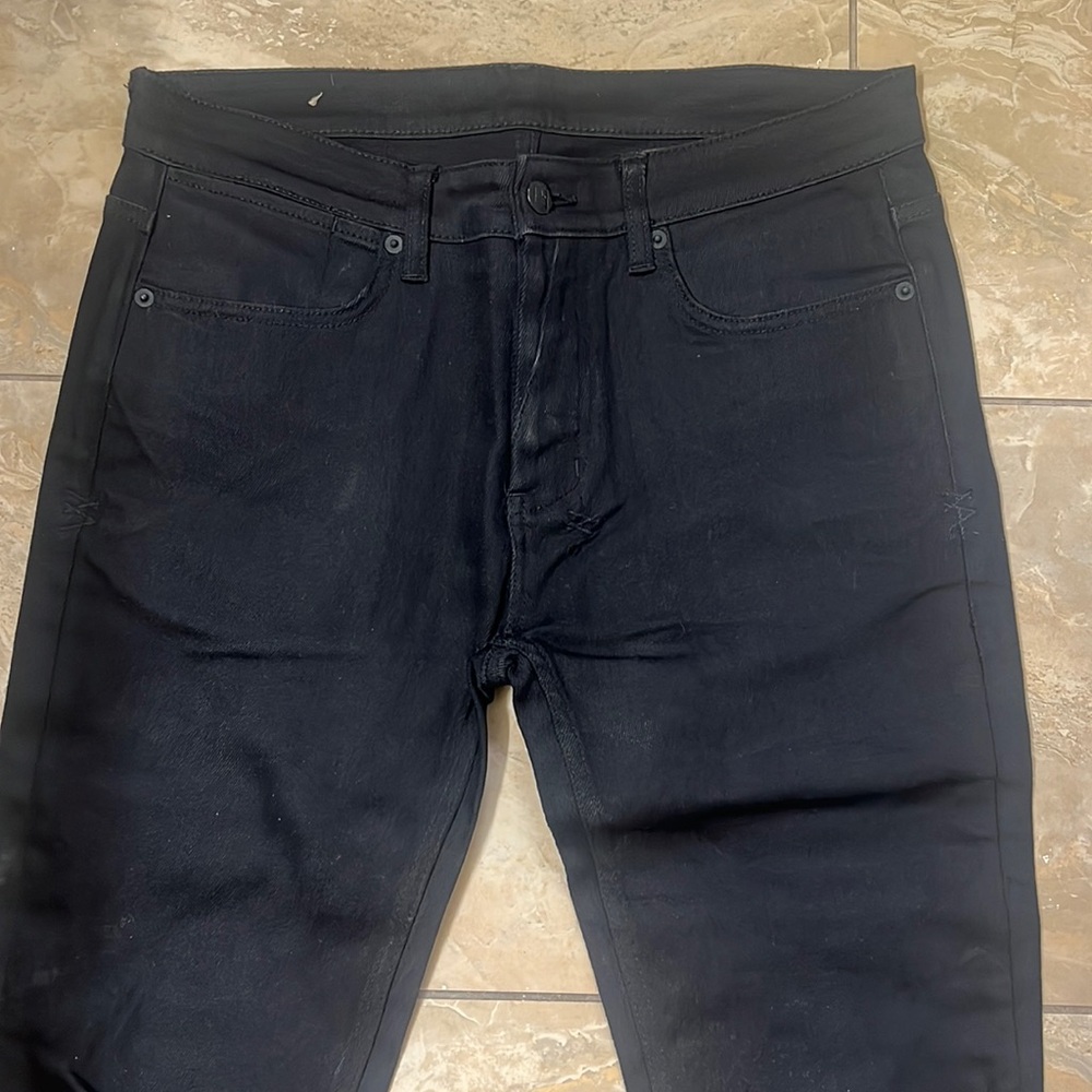 Ksubi black van wrinkle jeans